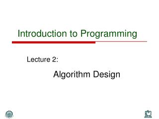 Introduction to Programming