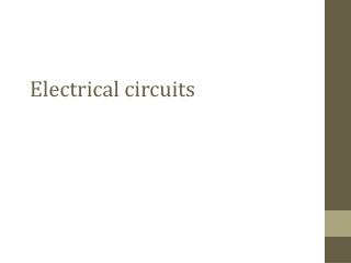 Electrical circuits