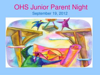 OHS Junior Parent Night September 19, 2012