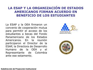 Subdirección de Proyección Institucional