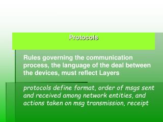 Protocols