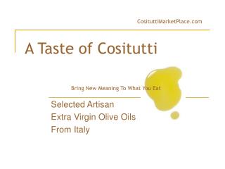 A Taste of Cositutti