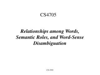 CS4705