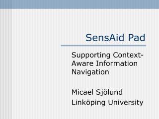 SensAid Pad