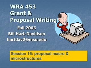 WRA 453 Grant &amp; Proposal Writing