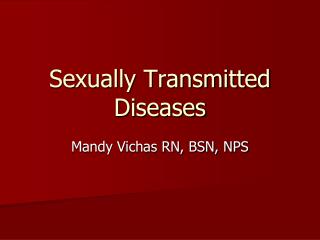 Sexually Transmitted Diseases