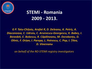 ~ 15000 in-hospital STEMI / year