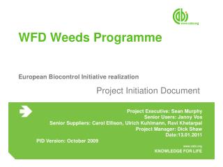 WFD Weeds Programme