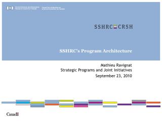 SSHRC’s Program Architecture