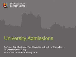 University Admissions