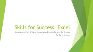 Skills for Success: Excel