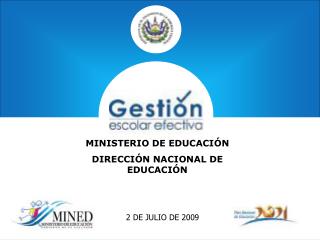 MINISTERIO DE EDUCACIÓN DIRECCIÓN NACIONAL DE EDUCACIÓN