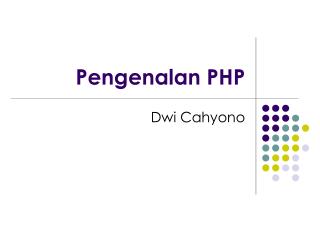 Pengenalan PHP