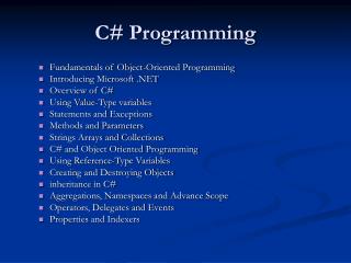 C# Programming