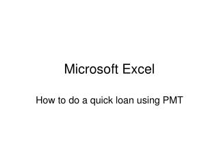 Microsoft Excel
