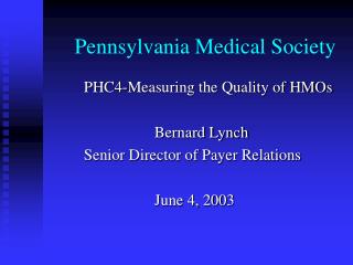 Pennsylvania Medical Society