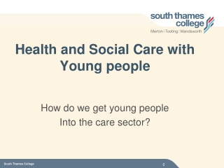 Health and Social Care with Young people