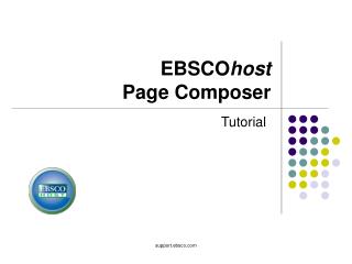 EBSCO host Page Composer