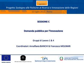Progetto Sostegno alle Politiche di Ricerca e Innovazione delle Regioni