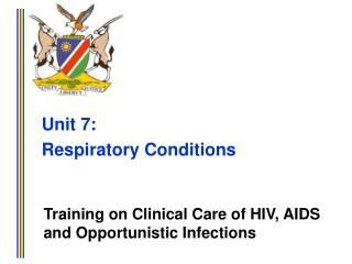 Unit 7: Respiratory Conditions