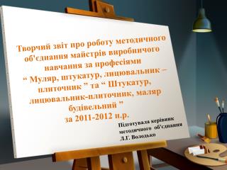 Підготувала керівник методичного об'єднання Л.Г. Володько