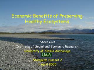 Economic Benefits of Preserving Healthy Ecosystems