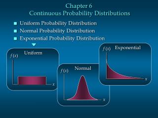 Chapter 6 Continuous Probability Distributions