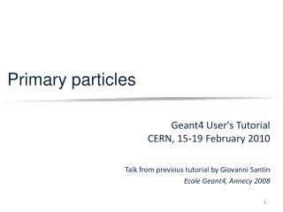 Primary particles