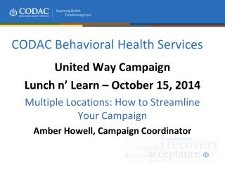 CODAC Behavioral Health Services