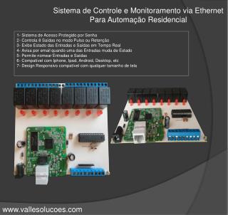 Sistema de Controle e Monitoramento via Ethernet Para Automação Residencial