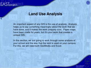 Land Use Analysis