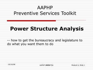 AAPHP Preventive Services Toolkit