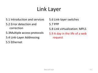 Link Layer