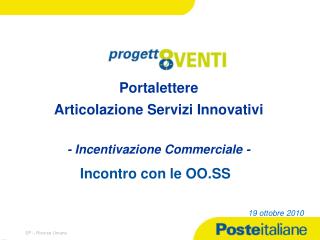 Portalettere Articolazione Servizi Innovativi - Incentivazione Commerciale -