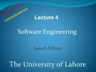 Software Engineering