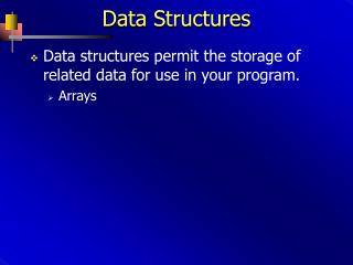 Data Structures