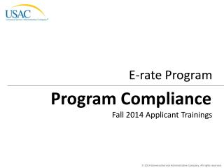 Program Compliance