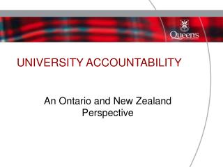 UNIVERSITY ACCOUNTABILITY