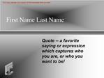 First Name Last Name