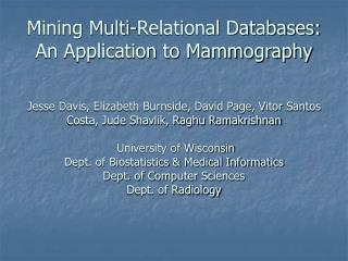 Application: Mammography