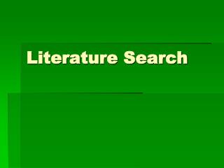 Literature Search