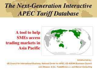 The Next-Generation Interactive APEC Tariff Database