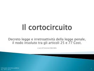 Il cortocircuito