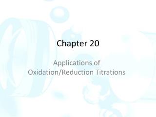 Chapter 20