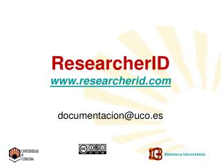 ResearcherID researcherid