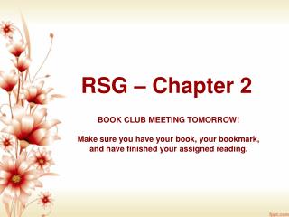 RSG – Chapter 2