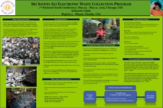  Sri Sathya Sai Electronic Waste Collection Program