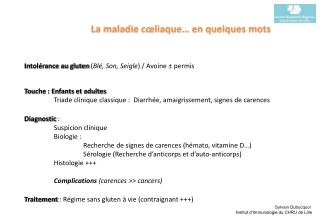 La maladie cœliaque… en quelques mots