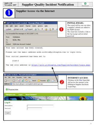 Supplier Quality Incident Notification