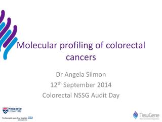 Molecular profiling of colorectal cancers